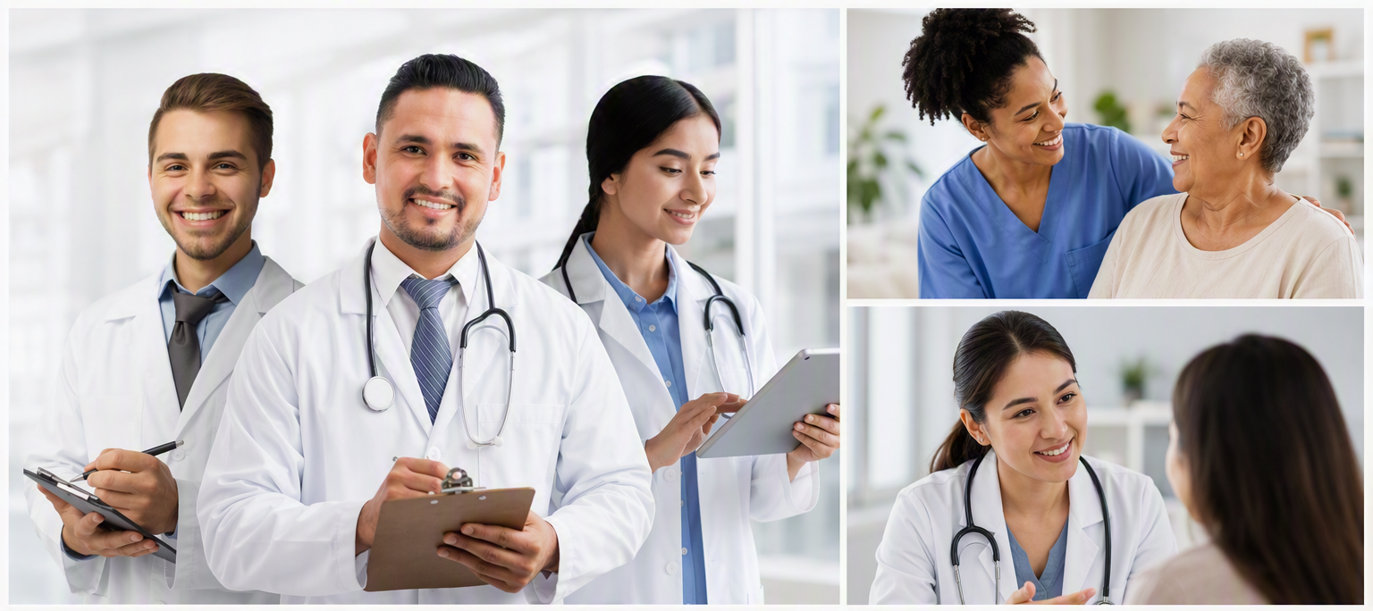 Family physicians and care teams serving patients across the lifespan